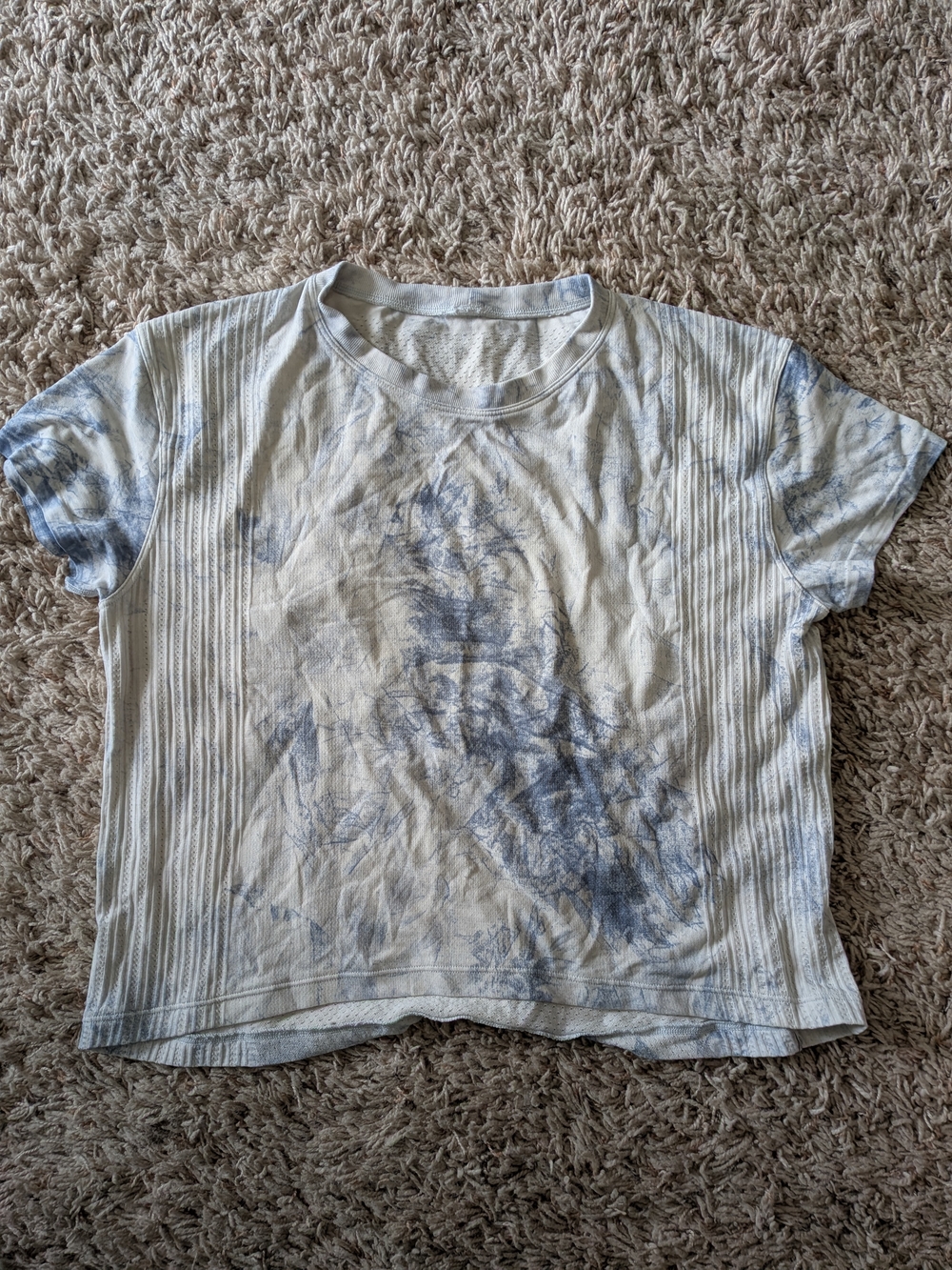 Lululemon Tye Dye Cropped Workout Top